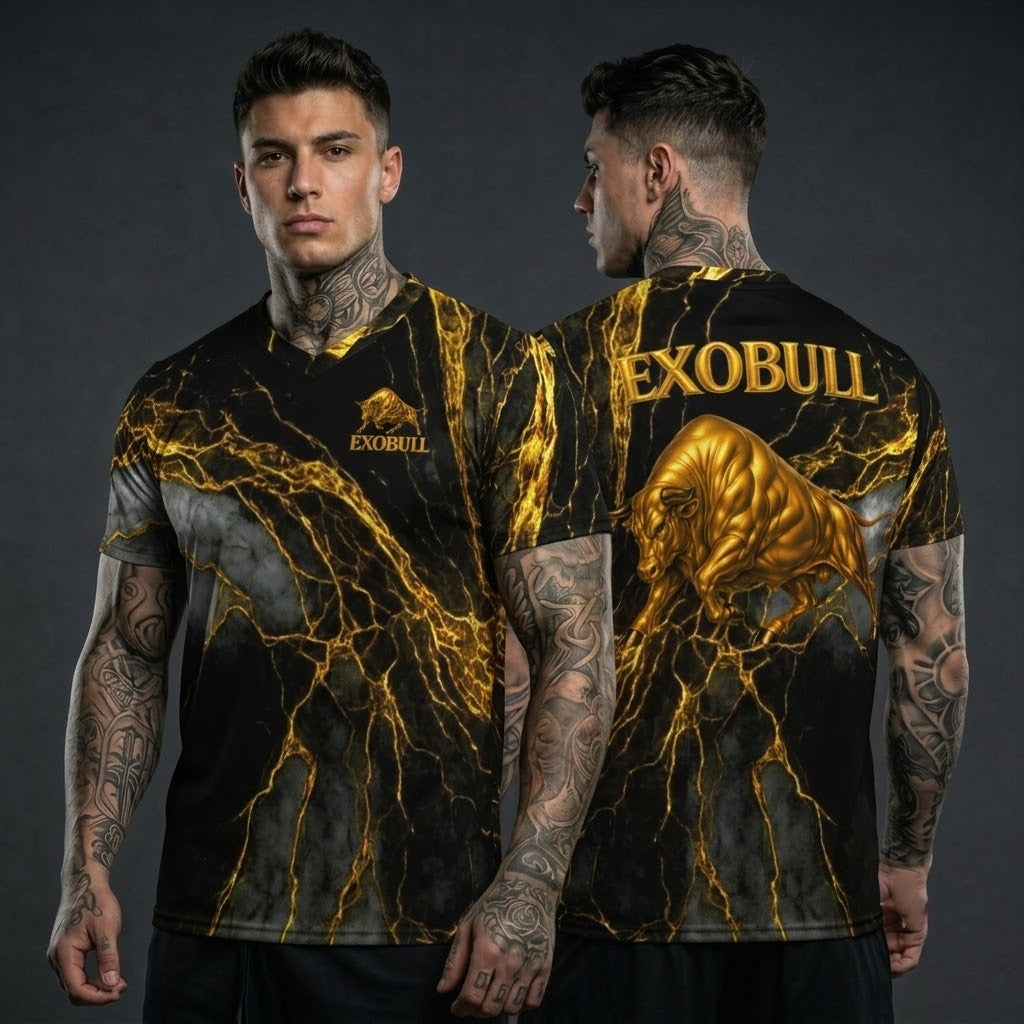 T-shirt sportiva ExoBull Gold