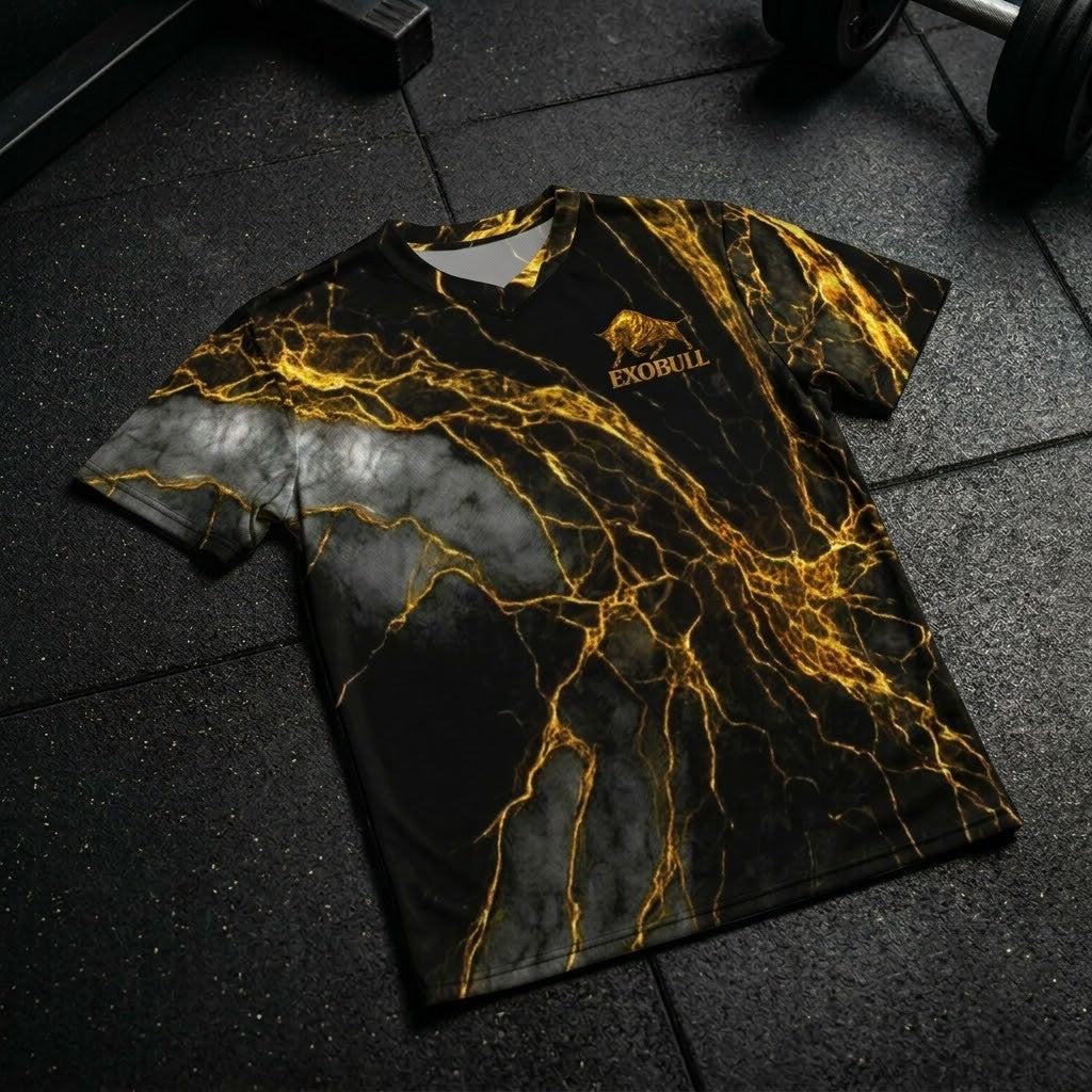 T-shirt sportiva ExoBull Gold