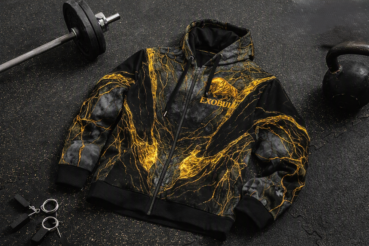 Felpa ExoBull Zip- Gold