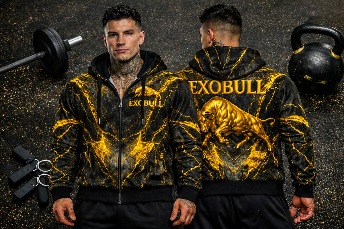 Felpa ExoBull Zip- Gold