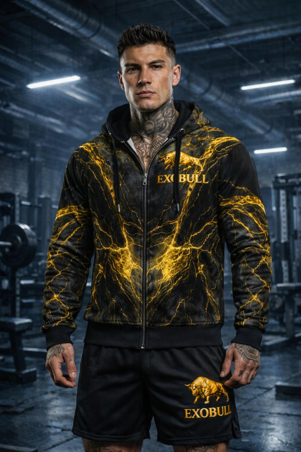 Felpa ExoBull Zip- Gold